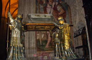 Sarg des Christopher Columbus in der Kathedrale von Sevilla