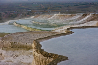 Kalksinterterrassen in Pamukkale, Tuerkei