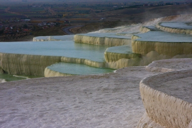 Kalksinterterrassen in Pamukkale, Tuerkei