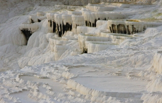 Kalksinterterrassen in Pamukkale, Tuerkei