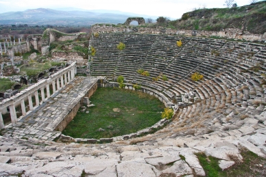 Amphietheater in Aphrodisias, Karien, Tuerkei