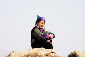 Hmongfrau im Norden von Vietnam