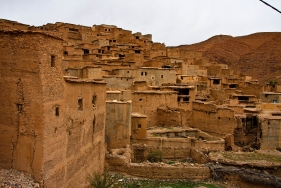 Verlassenes Dorf im Antiatlas, Marokko