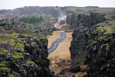 ISLAND, Thingvellir, Versammlungsplatz der Demokratie seit dem Jahr 930, Weltkulturerbe der UNESCO