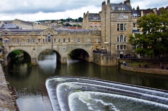 GROSSBRITANNIEN, Pulteney Bridge in Bath, Weltkulturerbe der UNESCO